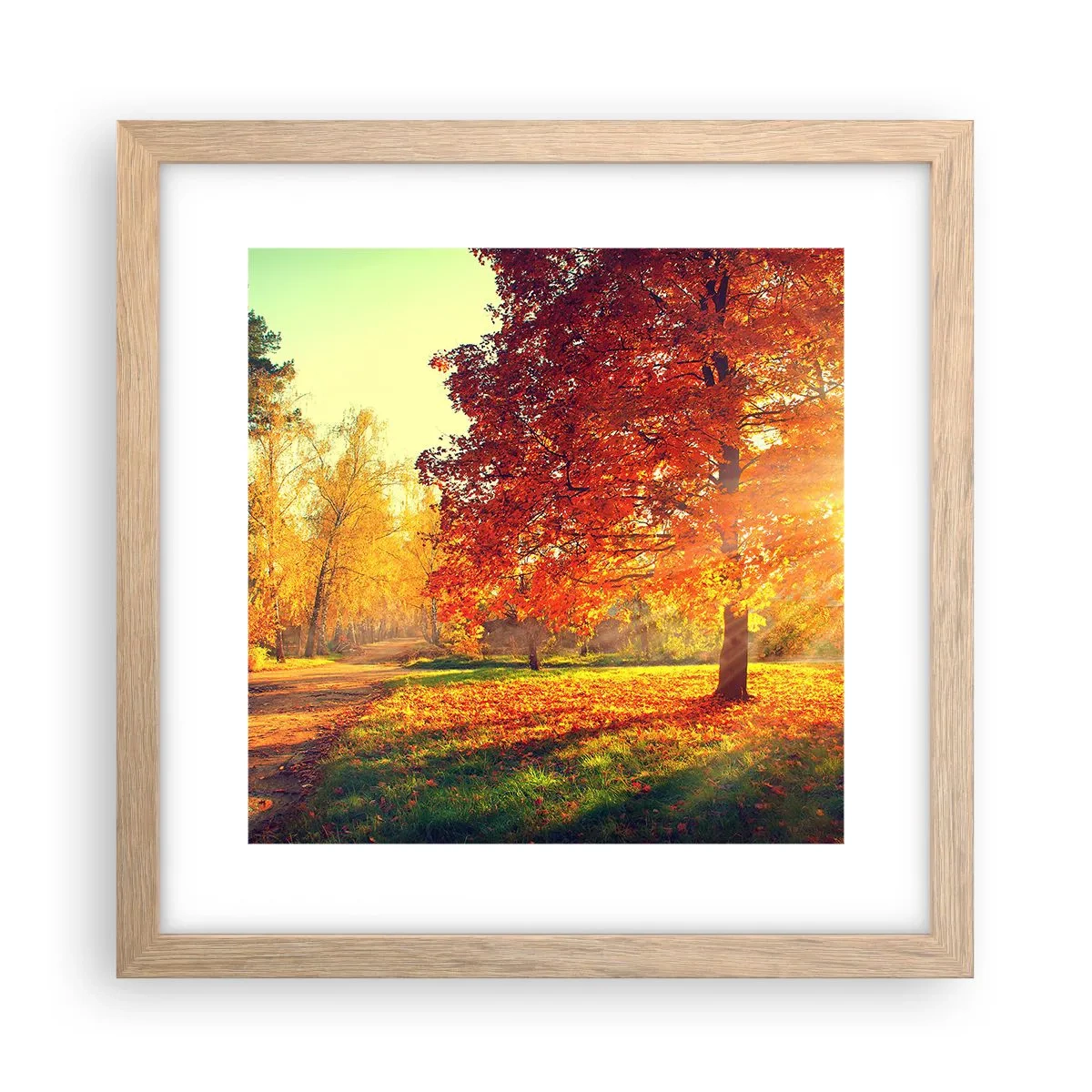 Poster in einem Rahmen aus heller Eiche - Unhöflich ist schön - 30x30 cm