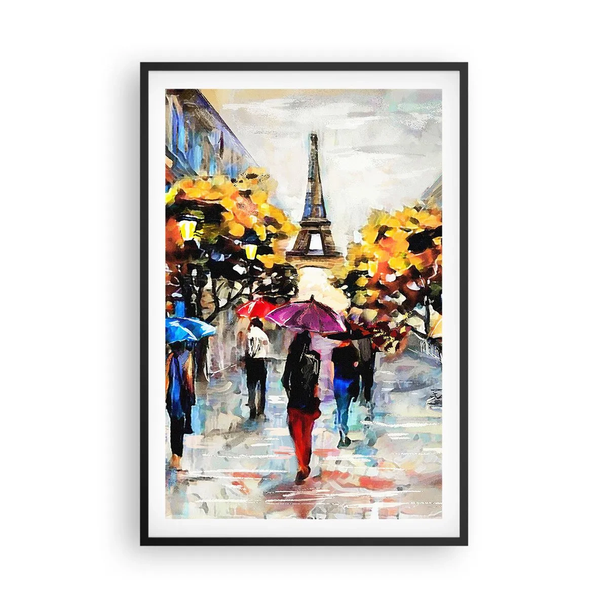 Poster in einem schwarzem Rahmen - Besonders schön im Herbst - 61x91 cm