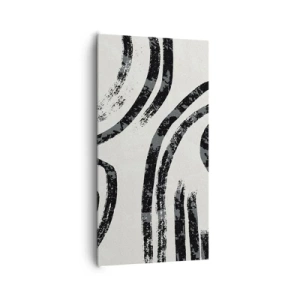 Bild auf Leinwand - Leinwandbild - Bei Hälfte angehalten - 65x120 cm