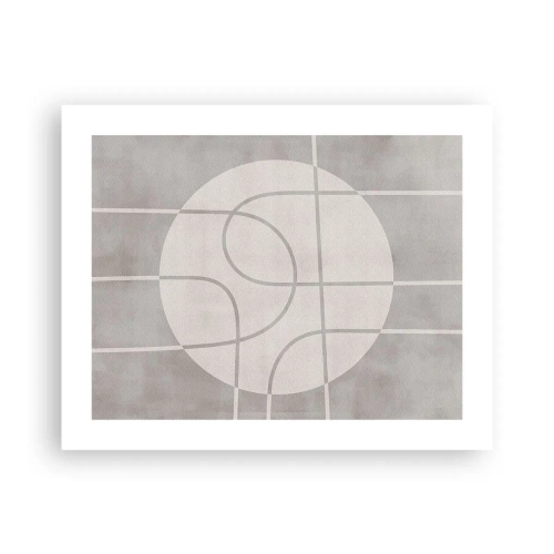 Poster - Kreisförmig und geradeaus - 50x40 cm