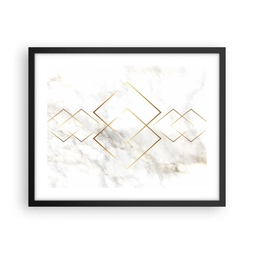 Poster in einem schwarzem Rahmen - Ein Blick in die Unendlichkeit - 50x40 cm