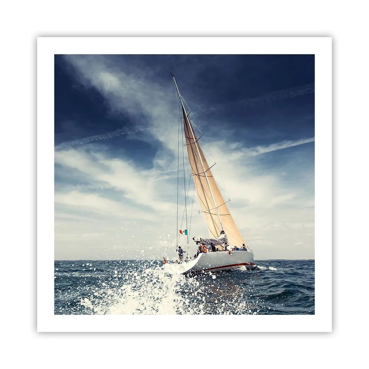 Poster - Sie werden uns nicht einholen! - 60x60 cm