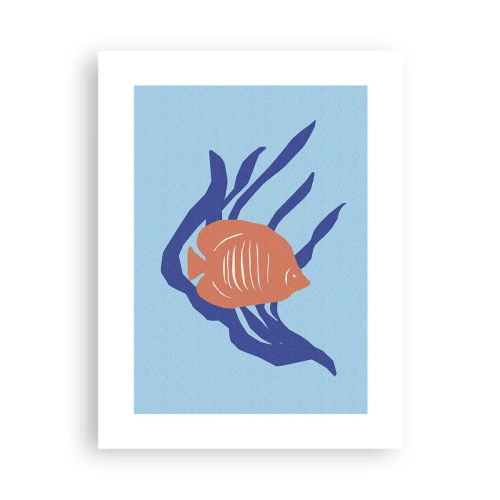 Poster - Bewohnerin von Korallengewässern - 30x40 cm