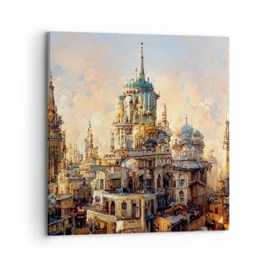 Bild auf Leinwand - Leinwandbild - Stadt der Städte - 70x70 cm