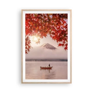 Poster in einem Rahmen aus heller Eiche - Im japanischen Klima - 61x91 cm