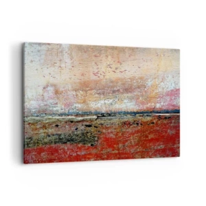 Bild auf Leinwand - Leinwandbild - Eine abstrakte Komposition, inspiriert vom Meer und der Natur. - 120x80cm - Vielleicht liegt es am Meer - Moderne Wanddekoration für Wohnzimmer und Schlafzimmer ARTTOR