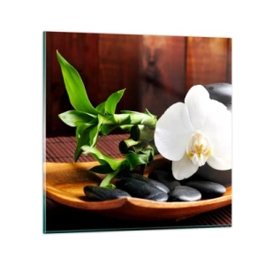 Glasbild - Bild auf glas - Geben Sie sich dem Hauch der Natur hin - 70x70 cm