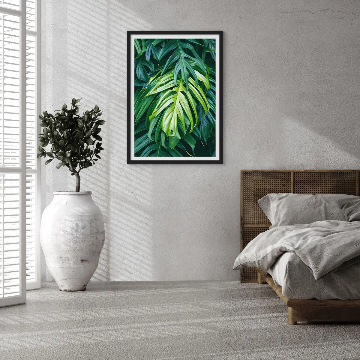 Poster in einem schwarzem Rahmen - Tauchen Sie ein in die Frische - 70x100 cm