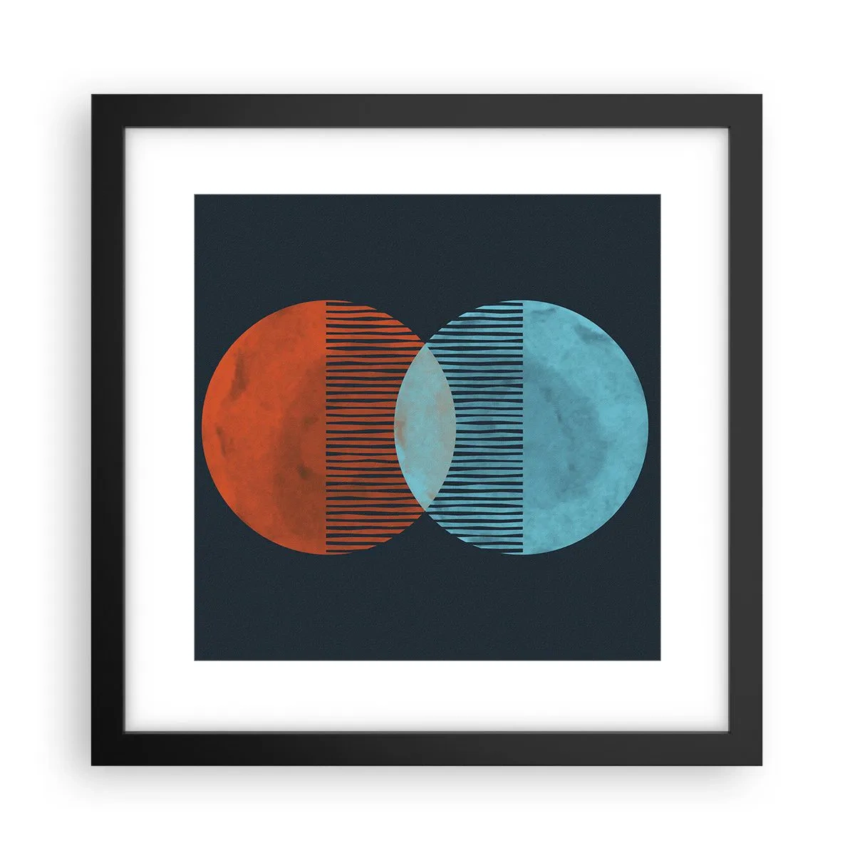 Poster in einem schwarzem Rahmen - Astronomische Fantasie - 30x30 cm