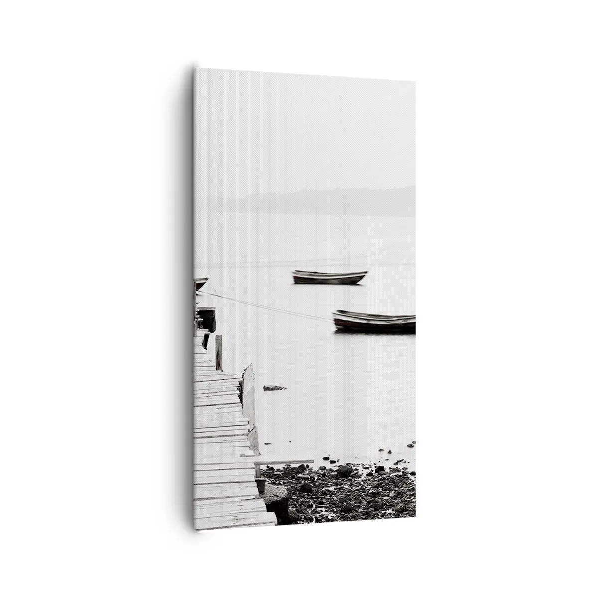 Bild auf Leinwand - Leinwandbild - Ruhig und sauber über dem Wasser - 65x120 cm