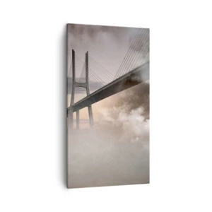 Bild auf Leinwand - Leinwandbild - Auf dem Fluss, den es nicht gibt - 45x80 cm