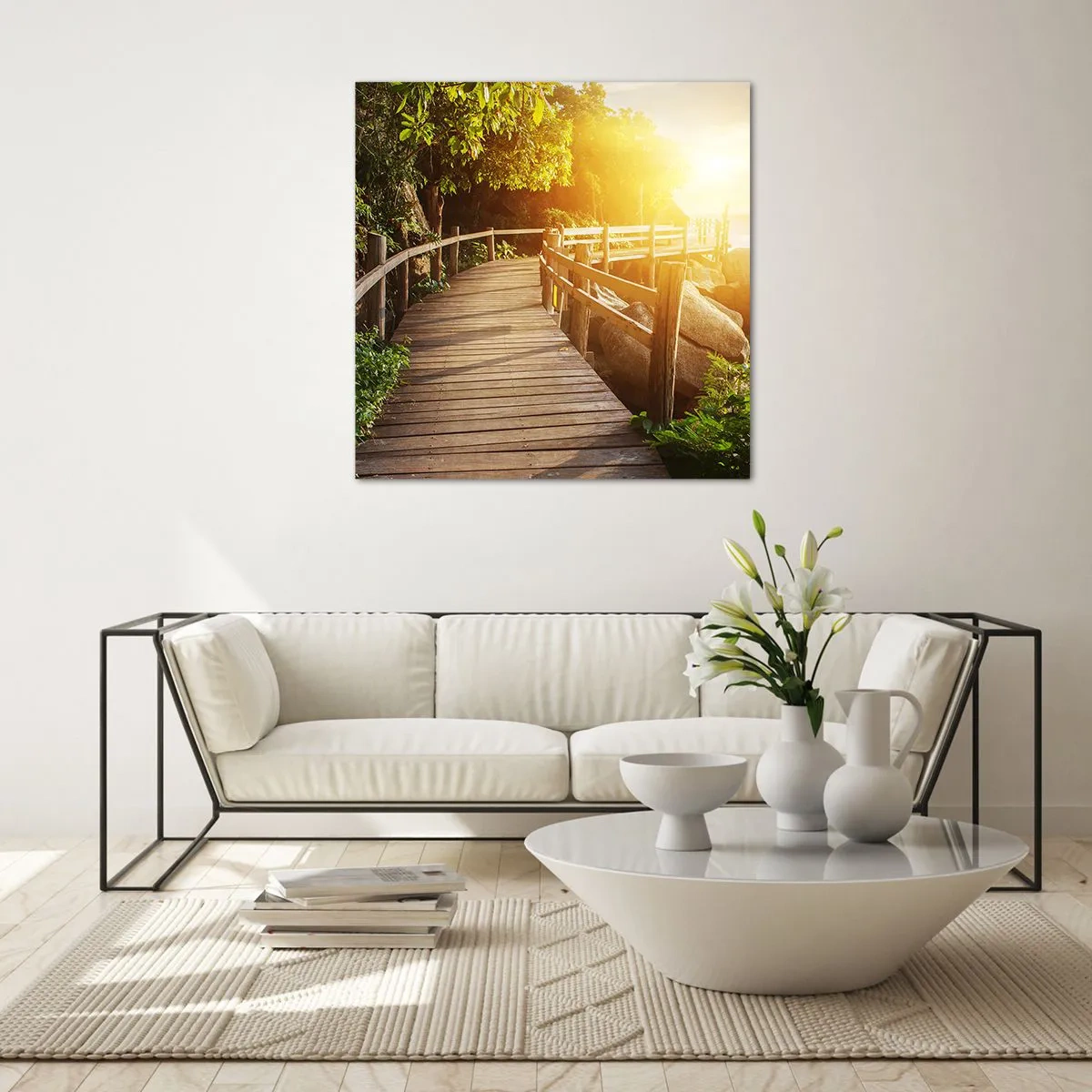 Glasbild - Bild auf glas - Noch eine Wendung, ein weiteres Wunder - 50x50 cm