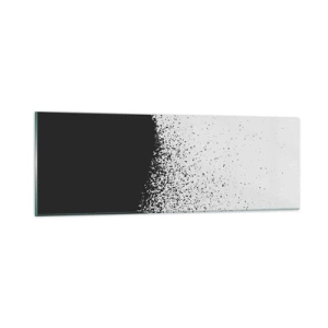 Glasbild - Bild auf glas - Bewegung von Molekülen - 90x30 cm