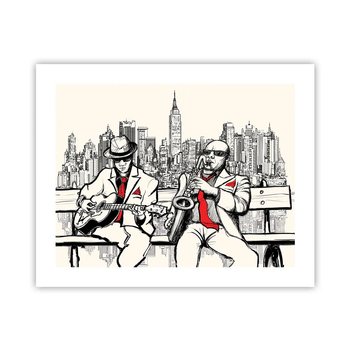 Poster - New Yorker Improvisation - 50x40 cm
