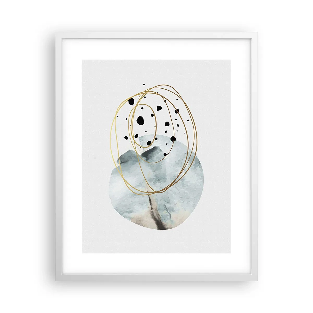 Poster in einem weißen Rahmen - Vom Weltraum umarmt - 40x50 cm