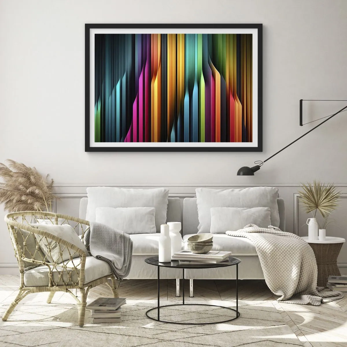 Poster in einem schwarzem Rahmen - Lichtorgan - 50x40 cm