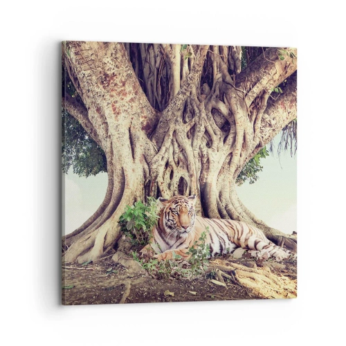 Bild auf Leinwand - Leinwandbild - Blick aus dem Buch Genesis - 70x70 cm