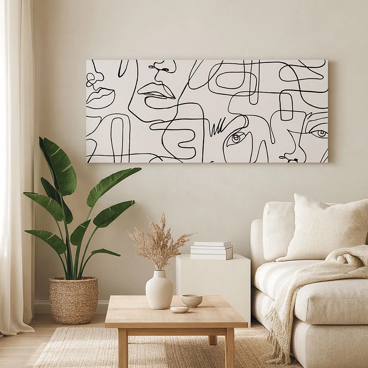 Bild auf Leinwand - Leinwandbild - In verworrenen Gefühlen - 100x40 cm