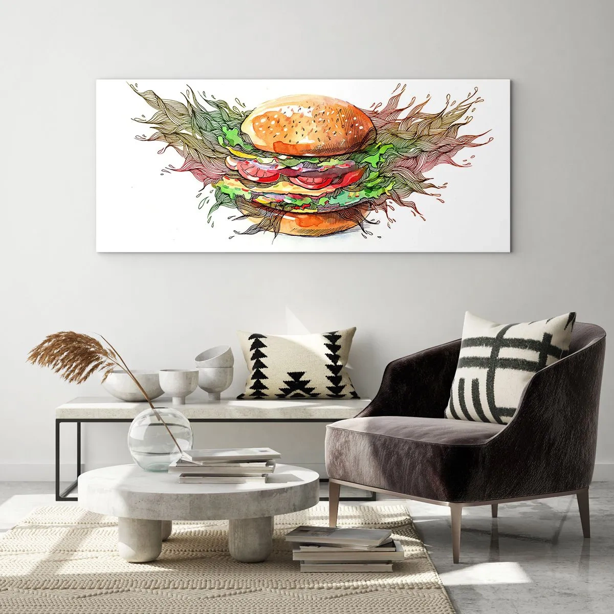Glasbild - Bild auf glas - Heiße Versuchung - 90x30 cm