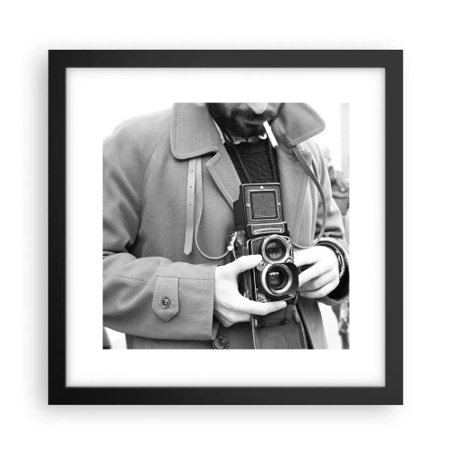Poster in einem schwarzem Rahmen - Retro-Stil - 30x30 cm