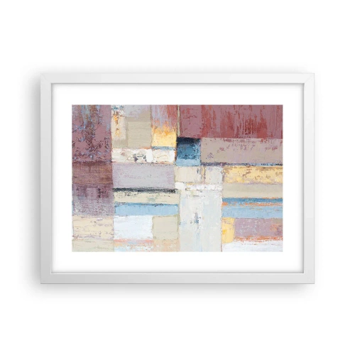 Poster in einem weißen Rahmen - Ruhe der Geometrie - 40x30 cm