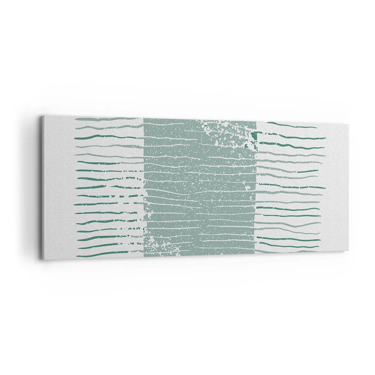 Bild auf Leinwand - Leinwandbild - Marine Abstraktion - 100x40 cm