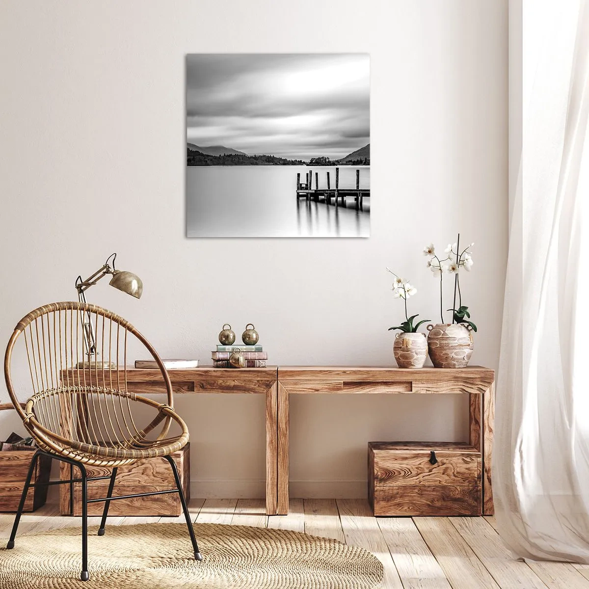 Bild auf Leinwand - Leinwandbild - Milde und Kraft - 70x70 cm