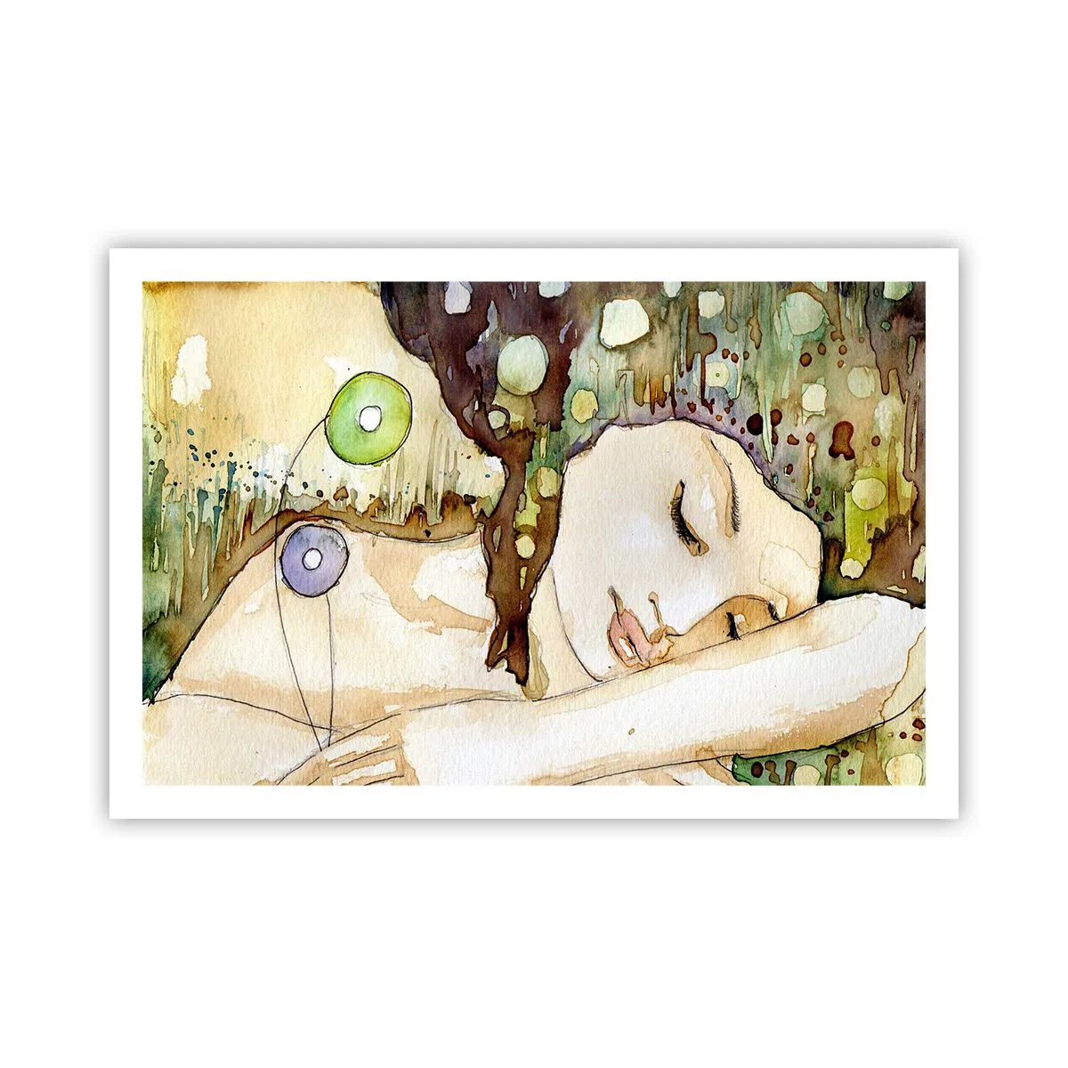 Poster - Ein smaragd-violetter Traum - 91x61 cm