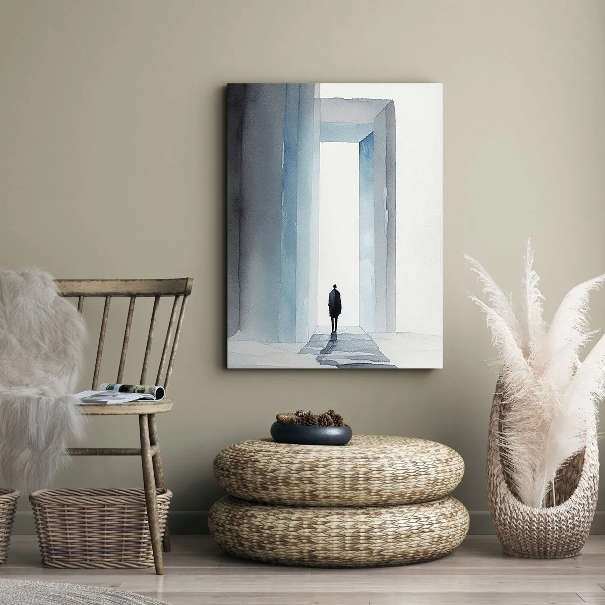 Bild auf Leinwand - Leinwandbild - Lebe ohne Grenzen - 45x80 cm