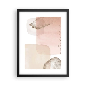 Poster in einem schwarzem Rahmen - Ein Blick durch die Farbe - 30x40 cm