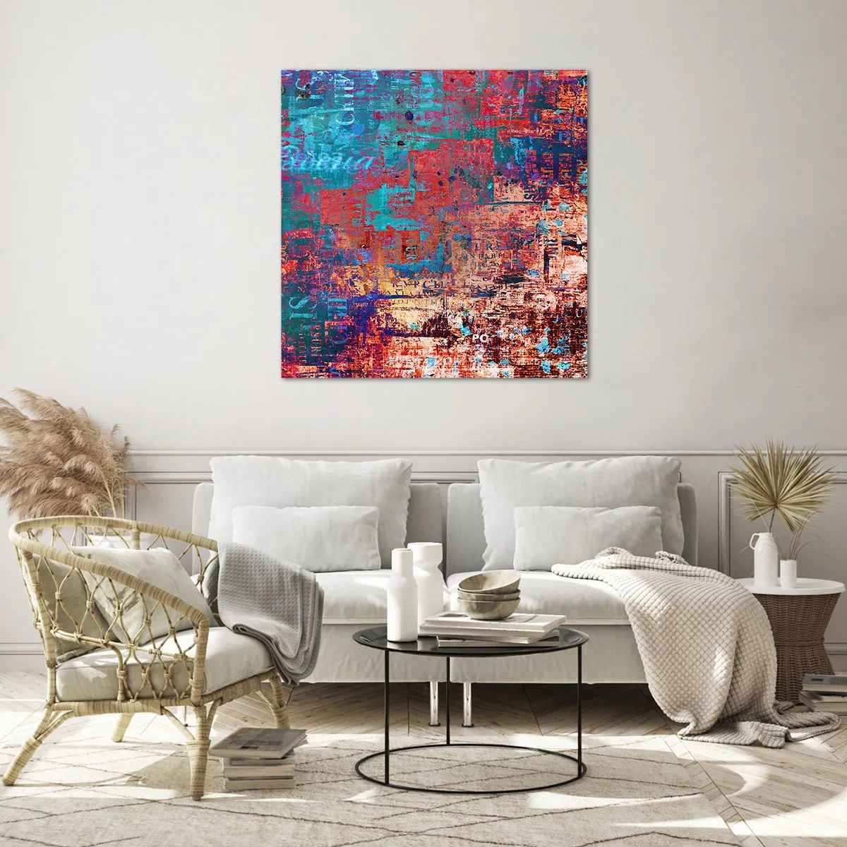 Glasbild - Bild auf glas - Erinnerung und Vergessen - 60x60 cm