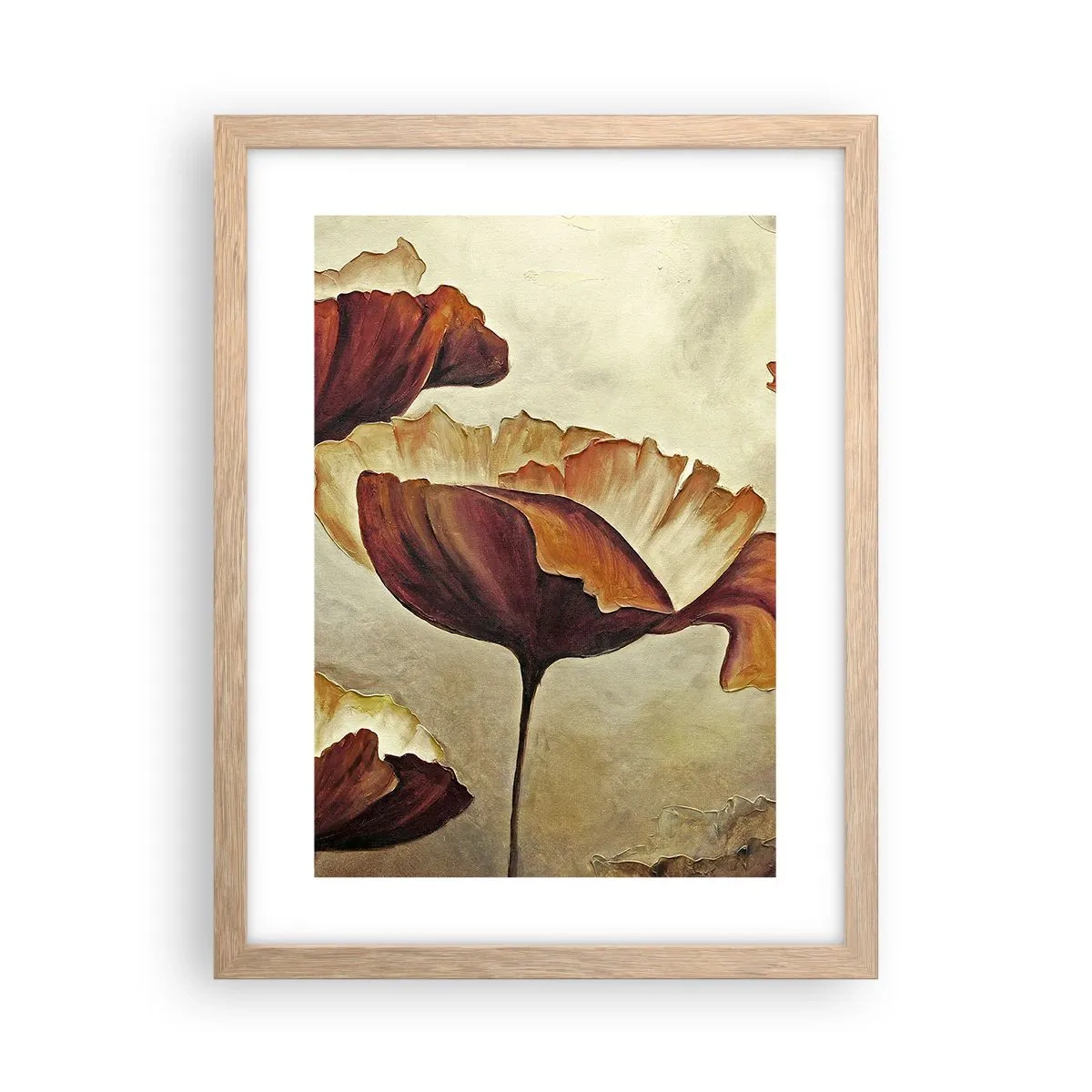 Poster in einem Rahmen aus heller Eiche - Weideland - 30x40 cm