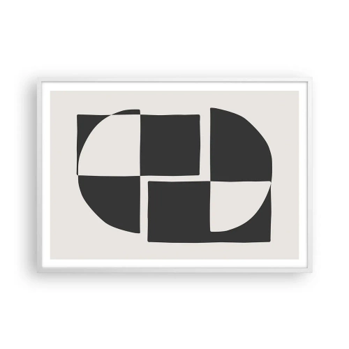 Poster in einem weißen Rahmen - Antithese - Synthese - 100x70 cm