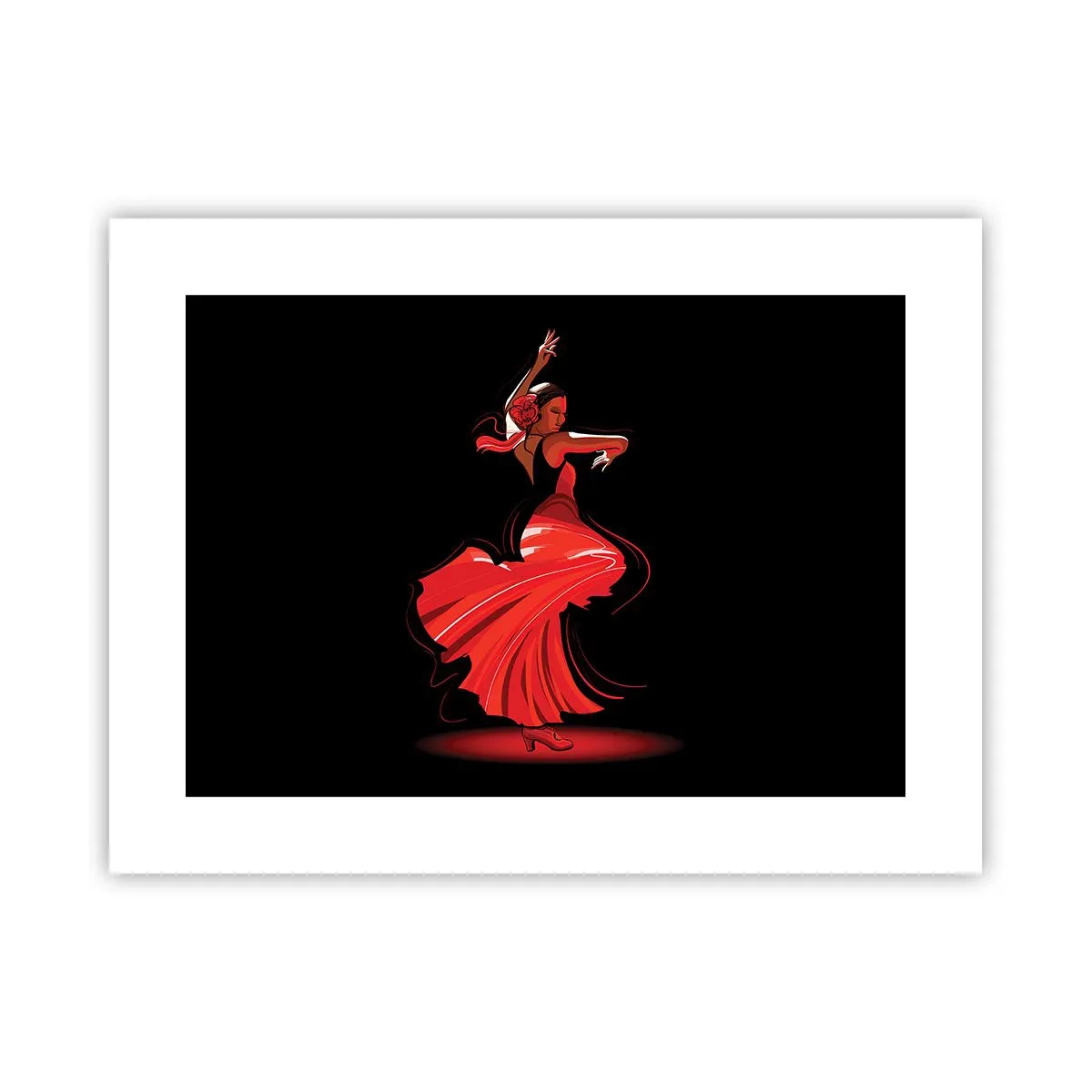 Poster - Der feurige Geist des Flamenco - 40x30 cm