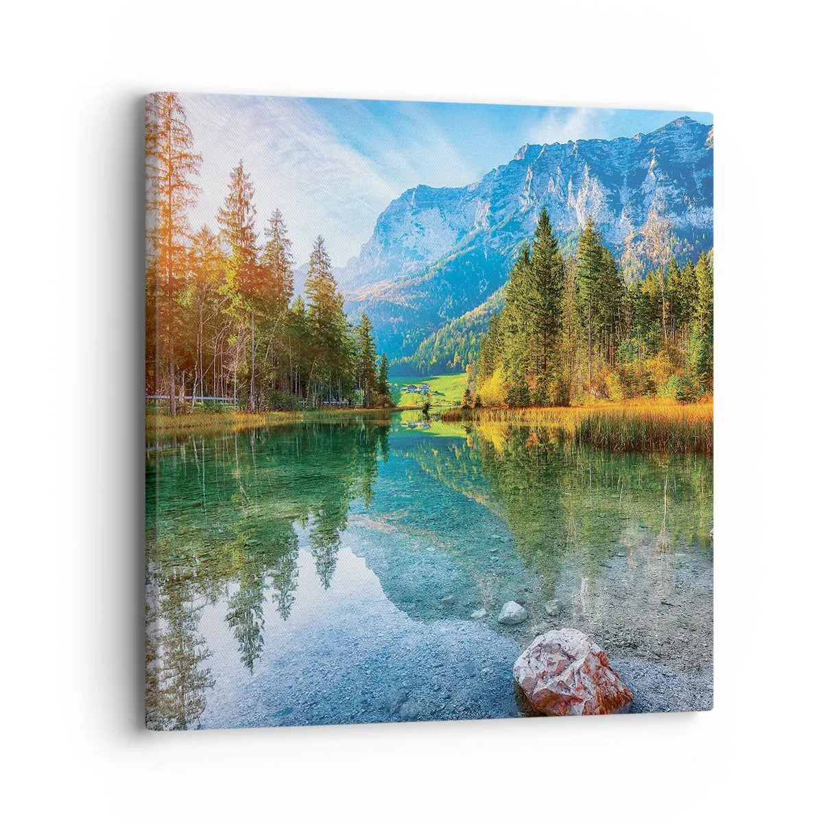 Bild auf Leinwand - Leinwandbild - Die Sanftheit des Herbstes - 30x30 cm