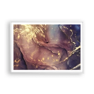 Poster in einem weißen Rahmen - Materie und Geist - 100x70 cm