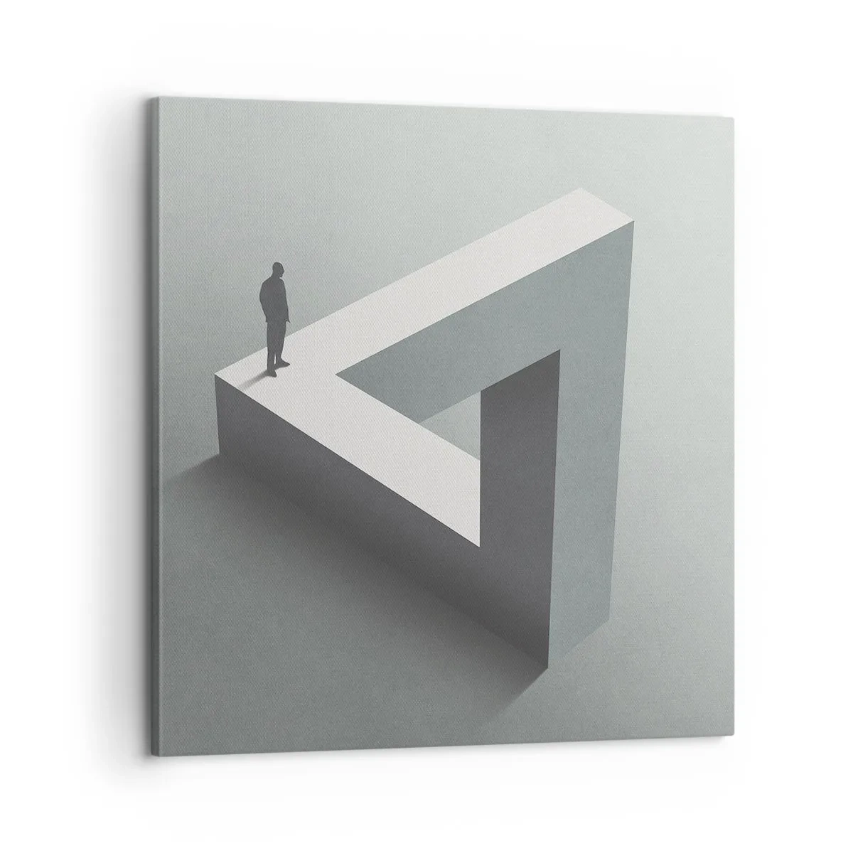 Bild auf Leinwand - Leinwandbild - Es ist also doch möglich - 60x60 cm