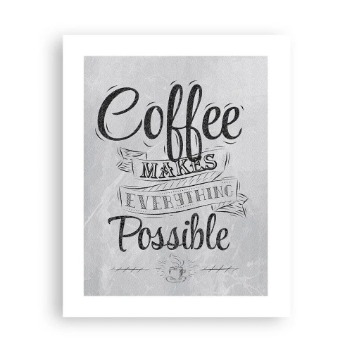 Poster - Wie kann man Kaffee nicht lieben? - 40x50 cm