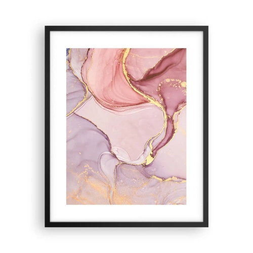 Poster in einem schwarzem Rahmen - Eine Liebkosung der Farben - 40x50 cm