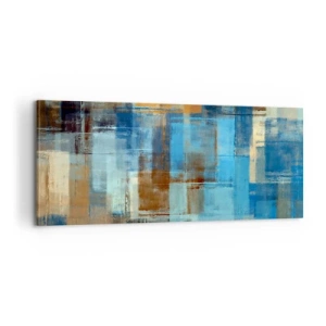 Bild auf Leinwand - Leinwandbild - Durch den blauen Schleier - 100x40 cm