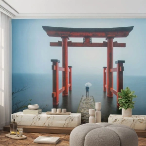 Fototapete Standard Eco - Japanische Träumerei - Asien, Hakone-Tempel, Japan - 500x350 cm