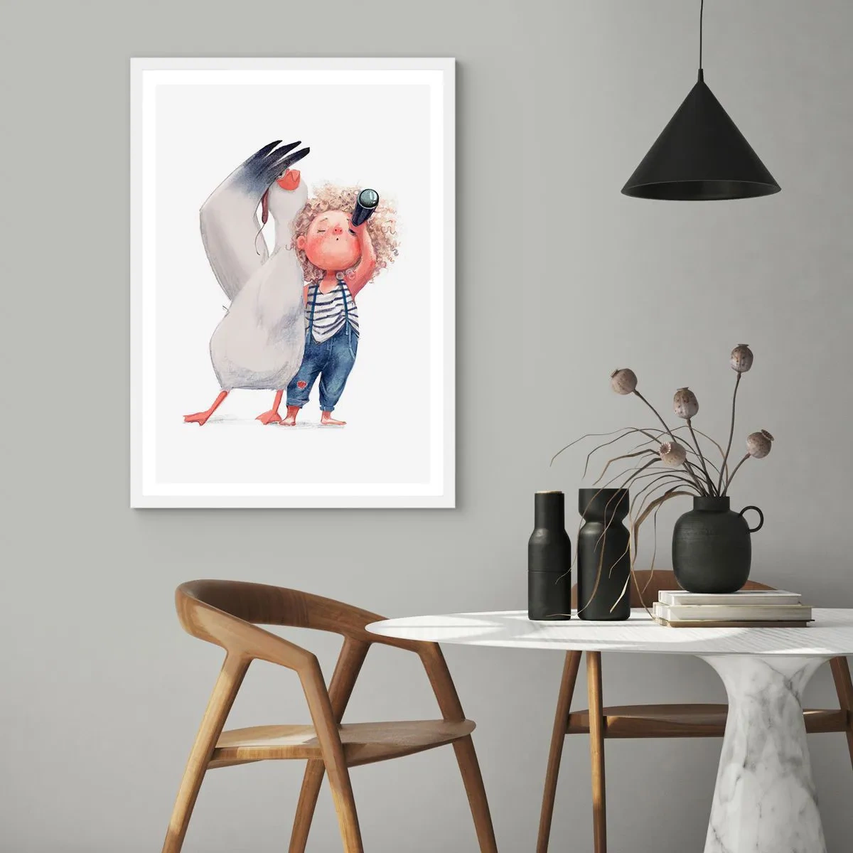 Poster in einem weißen Rahmen - Toller Reiseplan - 40x50 cm