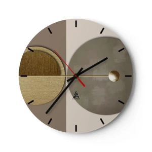 Wanduhr - Glasuhr - Perfekte Balance - 40x40 cm