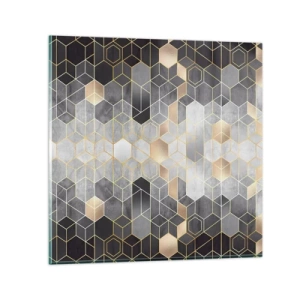 Glasbild - Bild auf glas - Diamant-Komposition - 40x40 cm