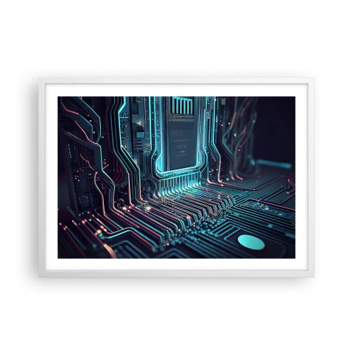 Poster in einem weißen Rahmen - Ich denke nur… - 70x50 cm