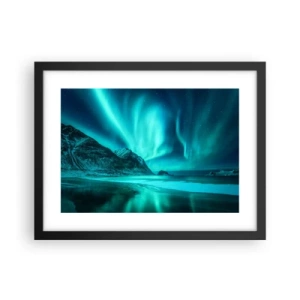 Poster in einem schwarzem Rahmen - Wunder des Nordens - 40x30 cm