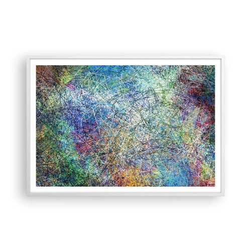Poster in einem weißen Rahmen - Es ist nicht so einfach - 100x70 cm