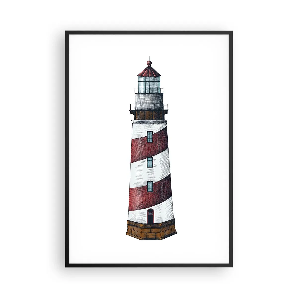 Poster in einem schwarzem Rahmen - Immer auf der Hut - 70x100 cm