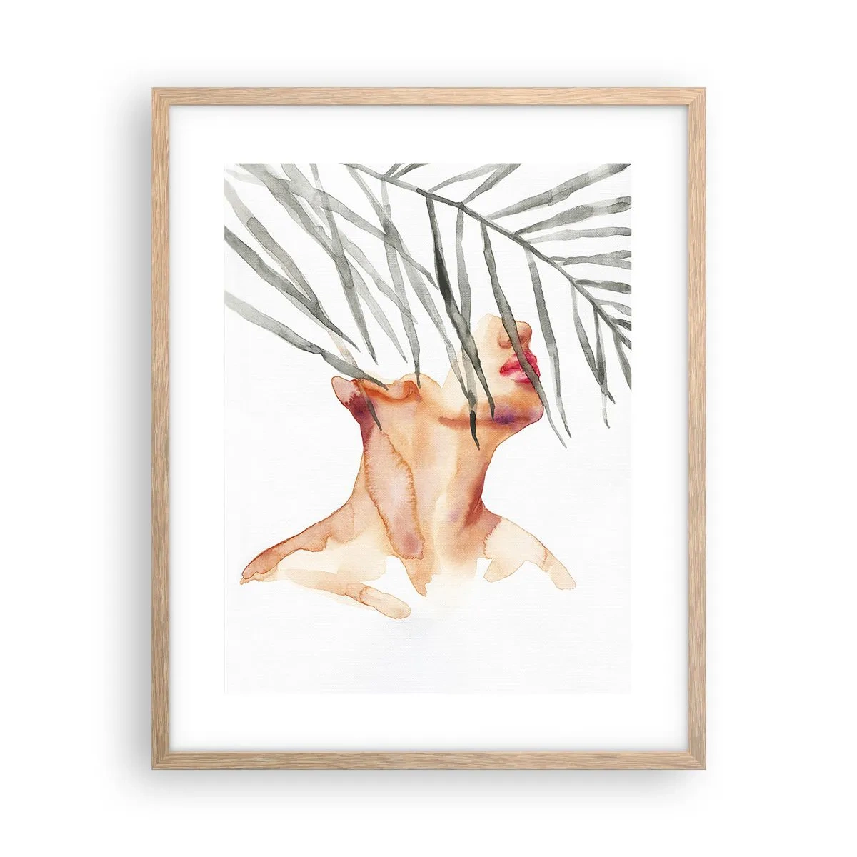 Poster in einem Rahmen aus heller Eiche - Spüre den Puls der Tropen - 40x50 cm