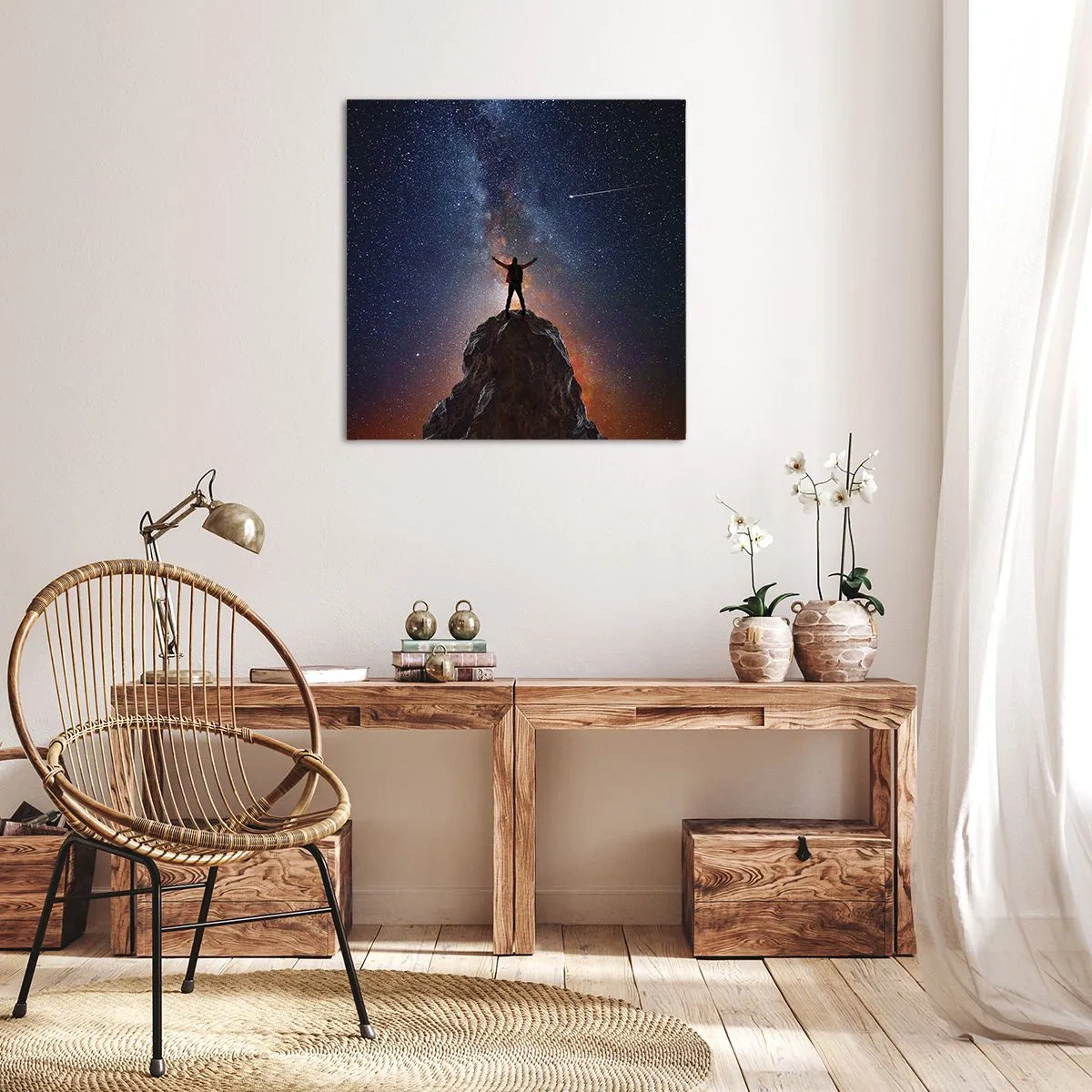 Bild auf Leinwand - Leinwandbild - Die Macht ist mit mir! - 40x40 cm